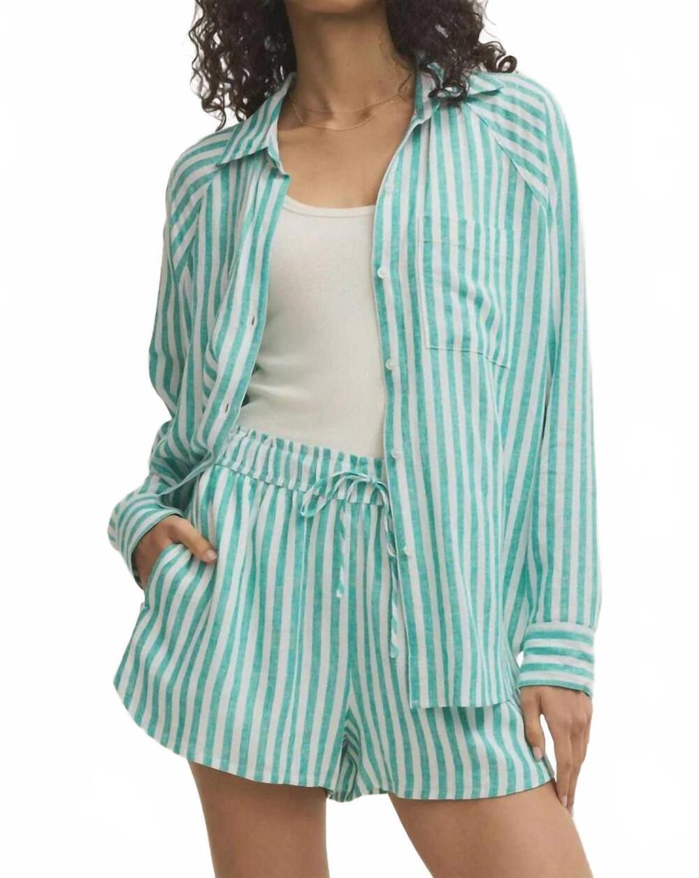 NEW Z SUPPLY perfect linen top in la palma